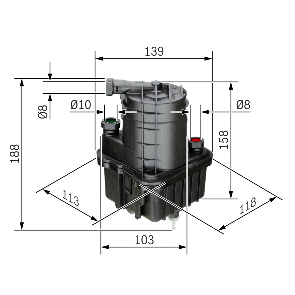 Fuel filter - 0 450 907 015 BOSCH