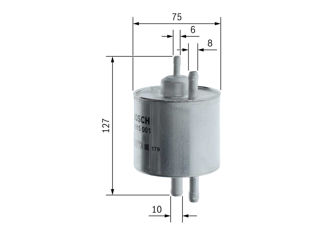 Fuel filter - 0 450 915 001 BOSCH