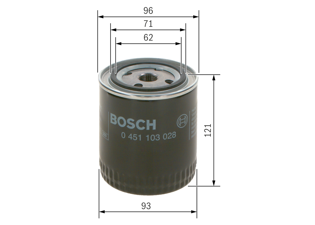Oil Filter - 0 451 103 028 BOSCH