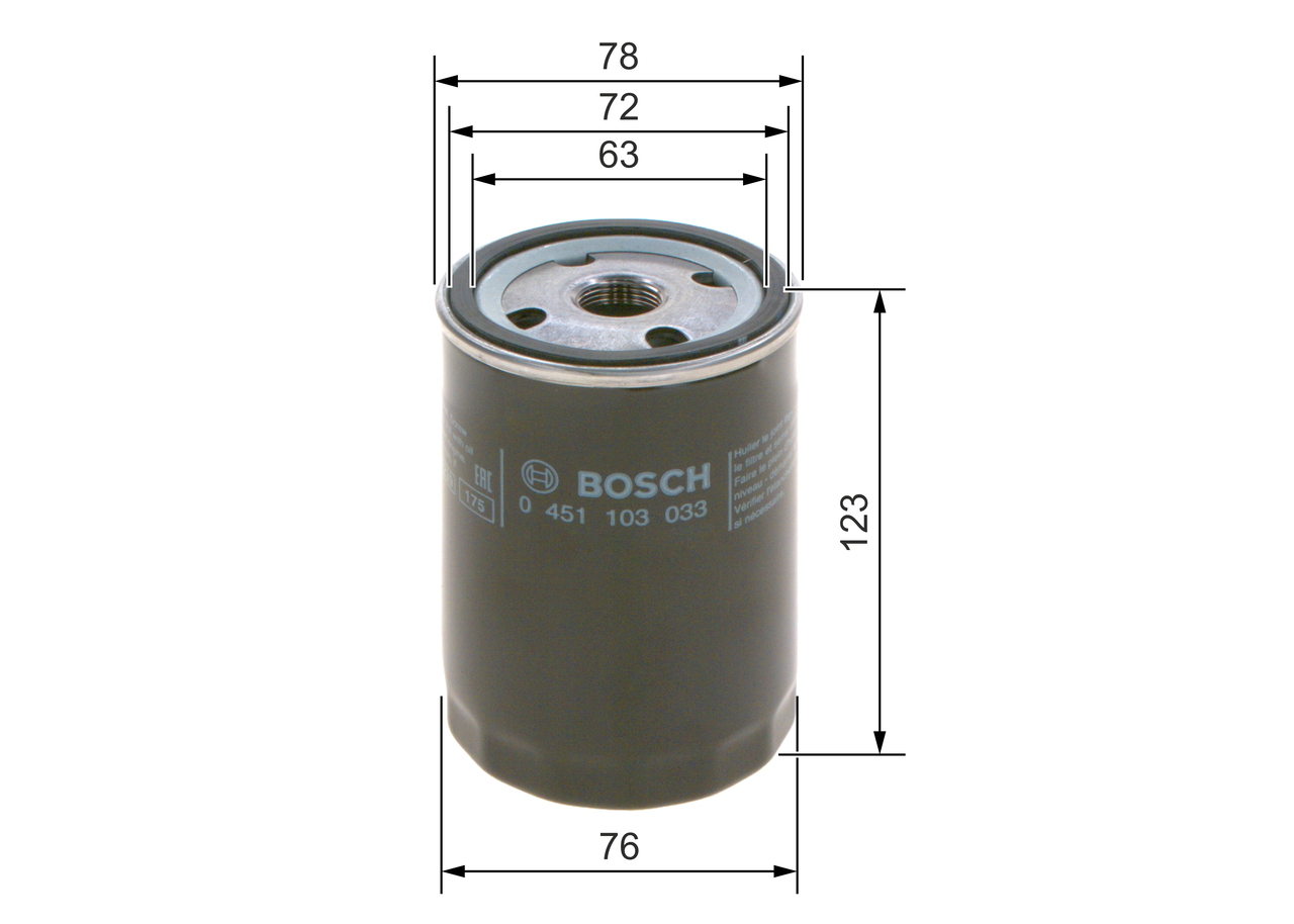 Масляный фильтр - 0 451 103 033 BOSCH