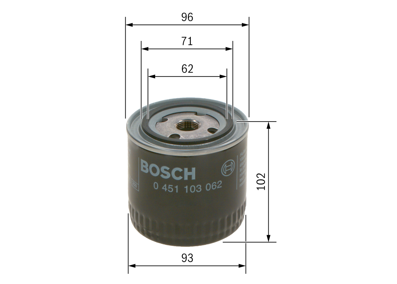 Масляный фильтр - 0 451 103 062 BOSCH