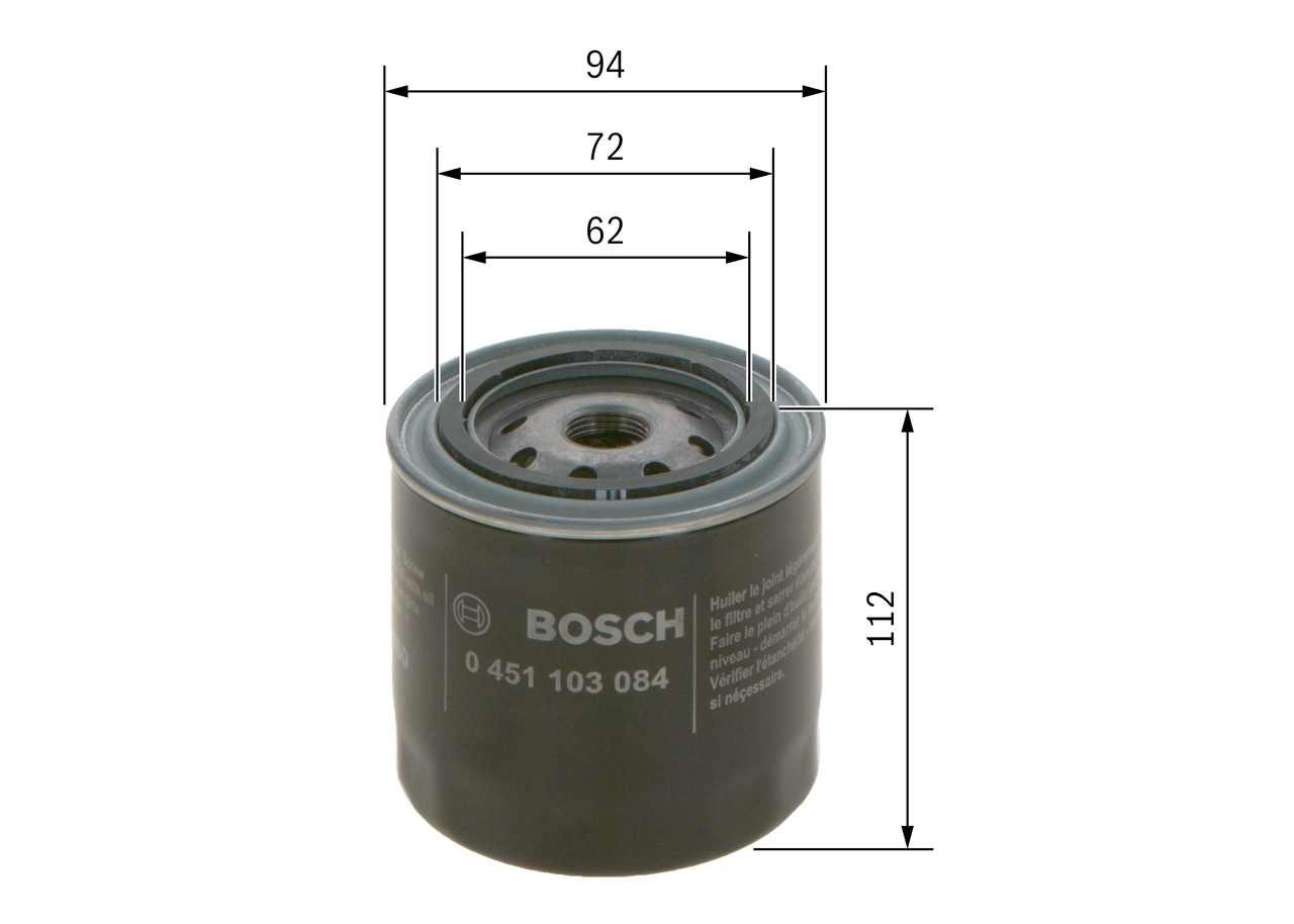 Oil Filter - 0 451 103 084 BOSCH