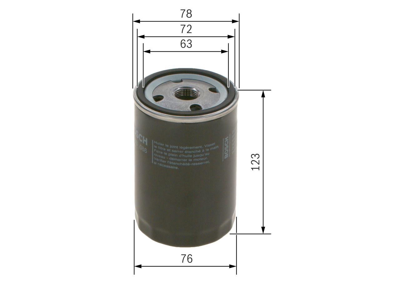 Oil Filter - 0 451 103 086 BOSCH
