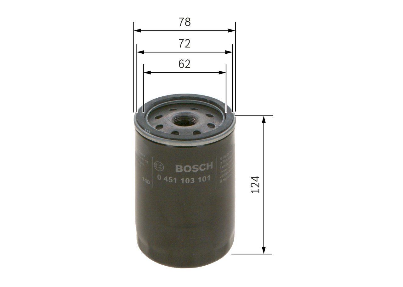 Oil Filter - 0 451 103 101 BOSCH