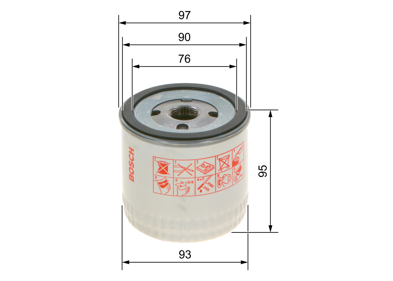 Filtro olio - 0 451 103 252 BOSCH