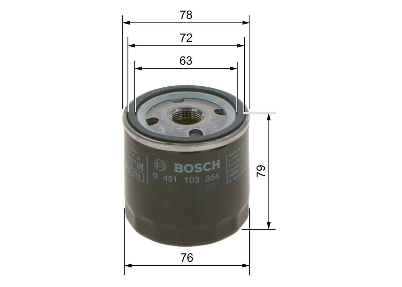 Масляный фильтр - 0 451 103 354 BOSCH