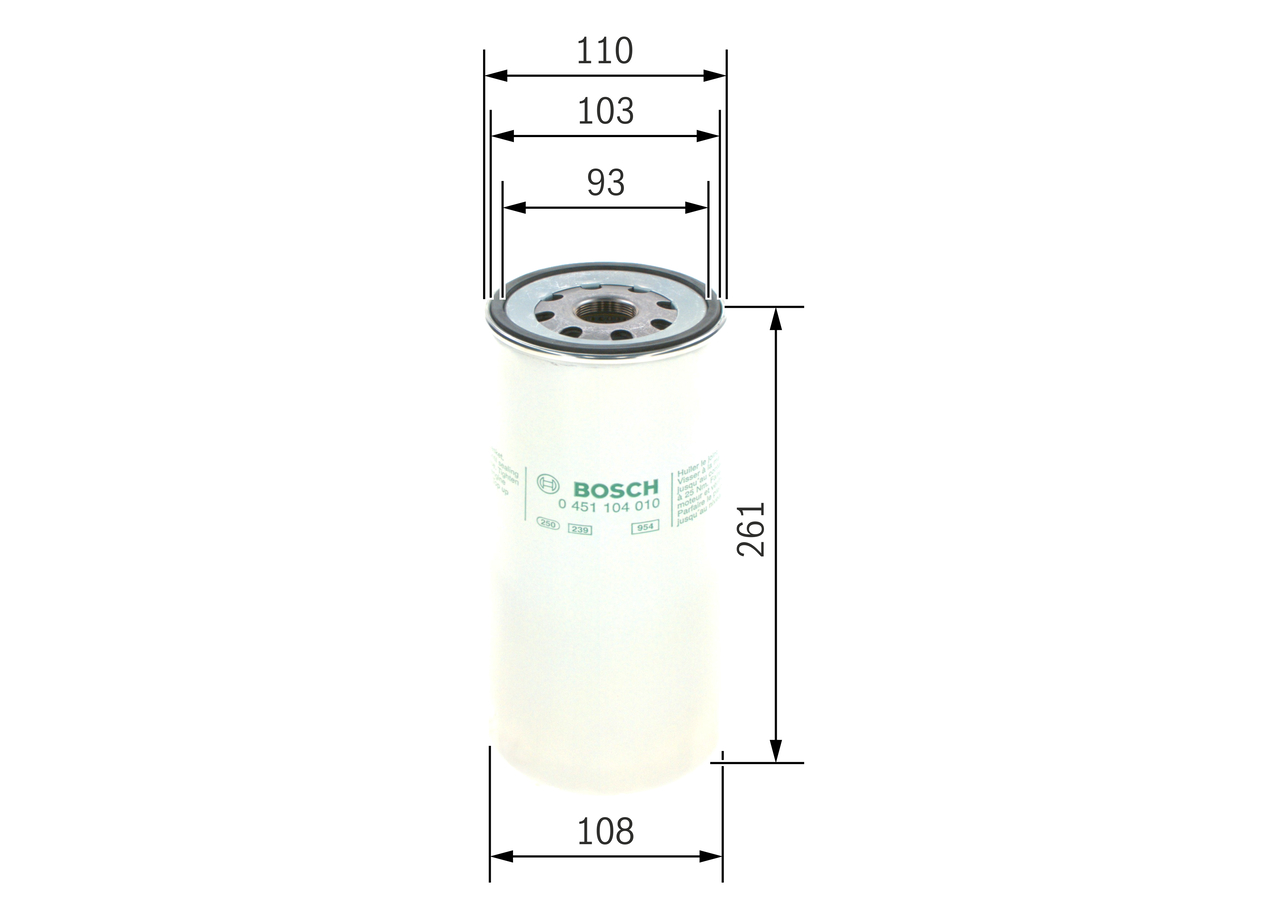 Oil Filter - 0 451 104 010 BOSCH