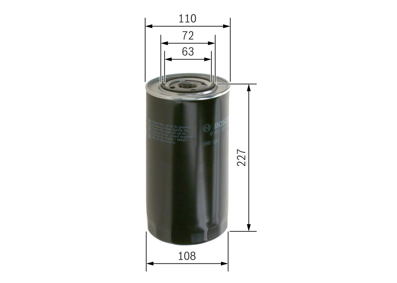 Oil Filter - 0 451 301 156 BOSCH
