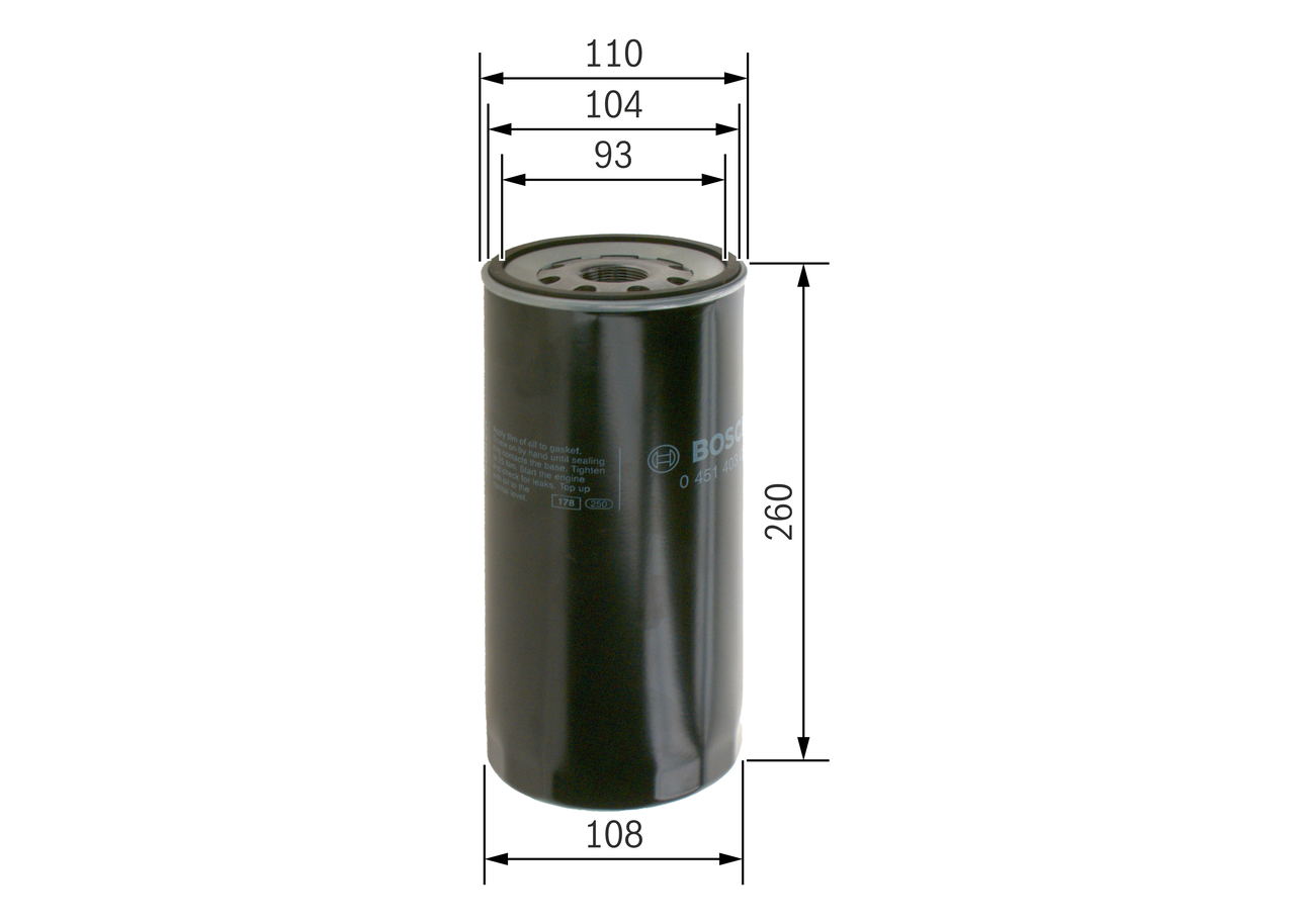 Oil Filter - 0 451 403 001 BOSCH