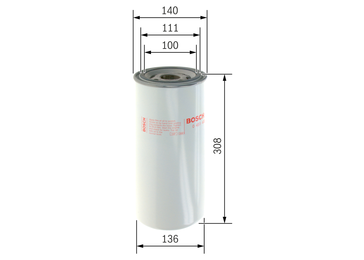 alyvos filtras - 0 451 403 208 BOSCH