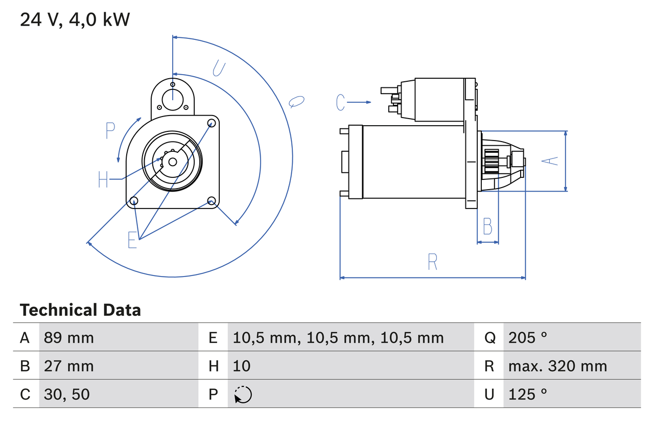 starteris - 0 986 021 190 BOSCH