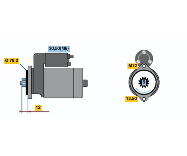 Starter - 0 986 021 910 BOSCH