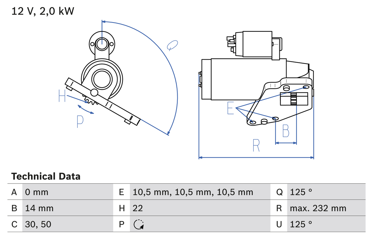 Starter - 0 986 024 710 BOSCH