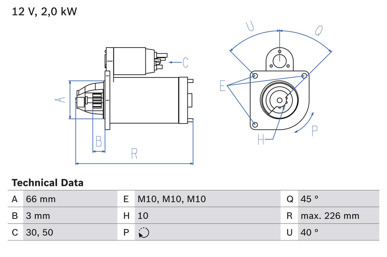 starteris - 0 986 029 090 BOSCH