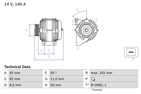 Alternatore - 0 986 042 840 BOSCH