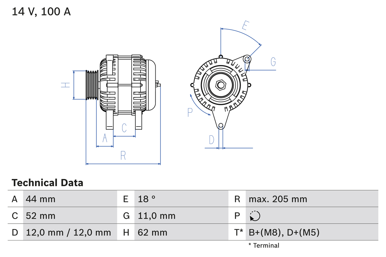 Alternator - 0 986 049 231 BOSCH