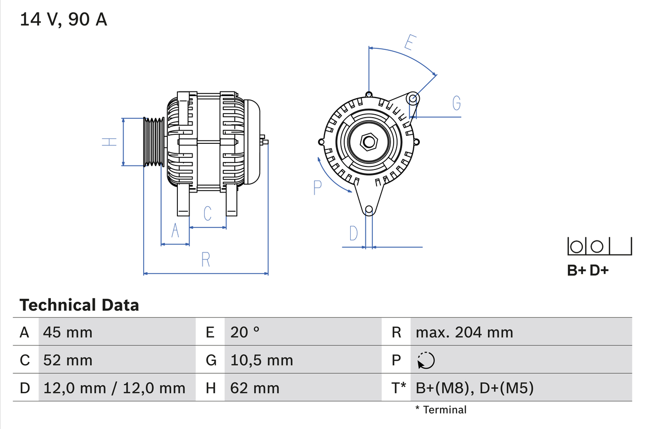 Generator - 0 986 049 610 BOSCH