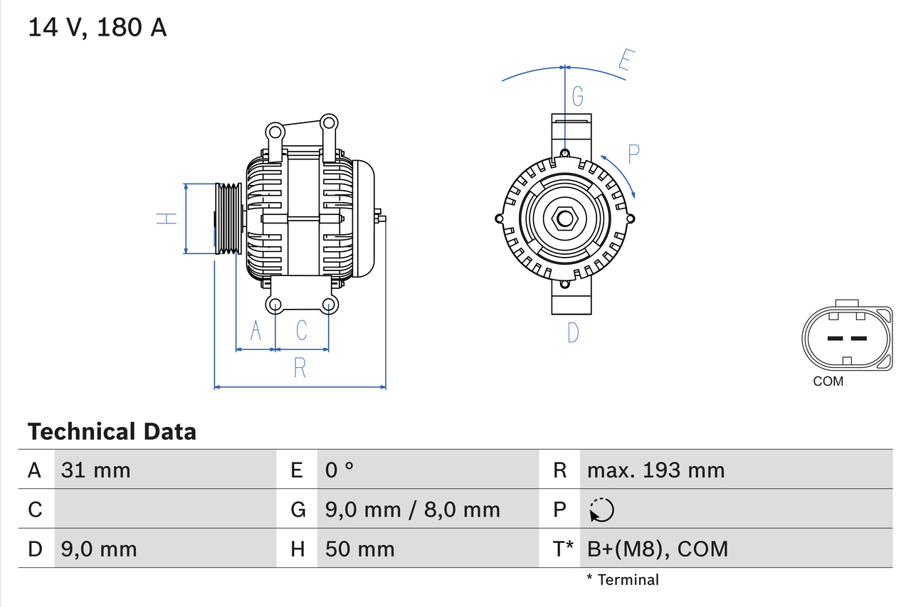 Generator - 0 986 083 220 BOSCH