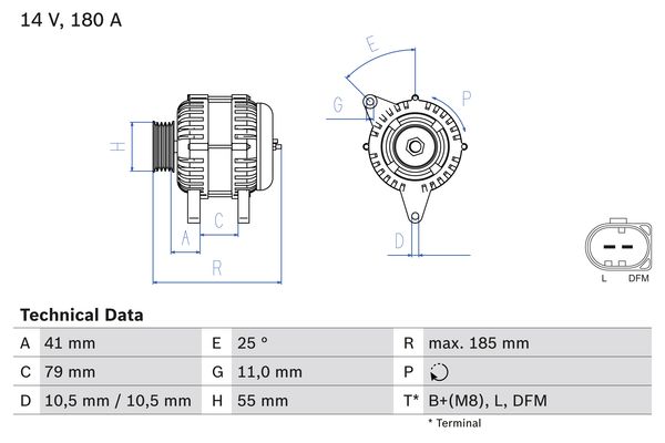 Generator - 0 986 083 940 BOSCH