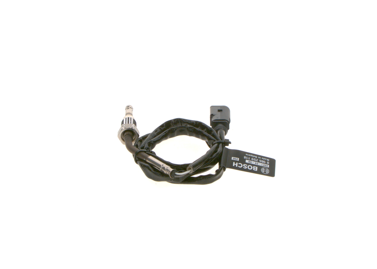 Sensore, Temperatura gas scarico - 0 986 259 118 BOSCH