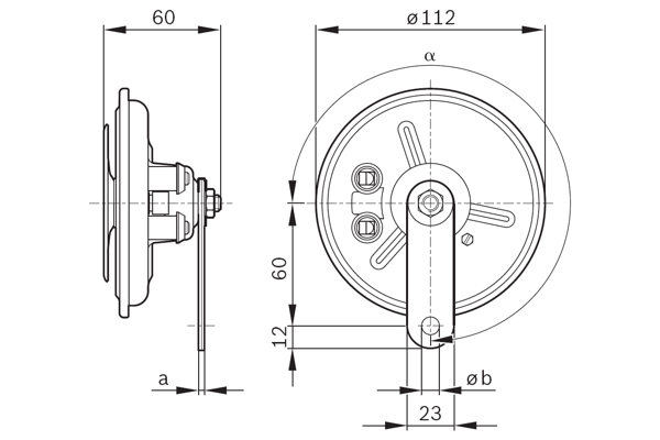 Air Horn - 0 986 320 302 BOSCH