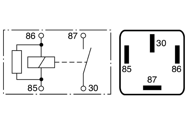 Relay, main current - 0 986 332 002 BOSCH
