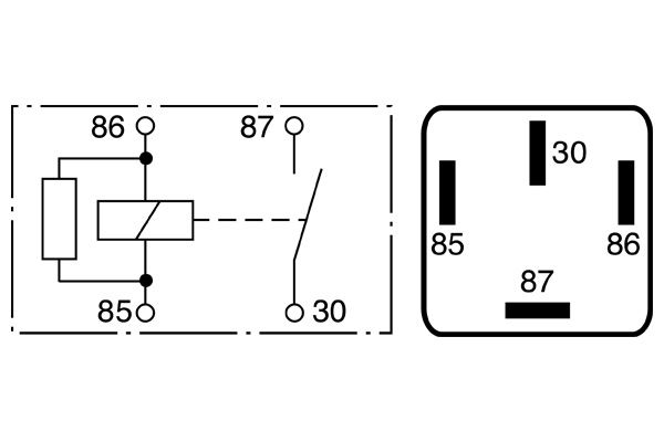 Relay, main current - 0 986 332 002 BOSCH