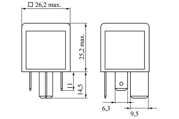 Relay, main current - 0 986 332 002 BOSCH