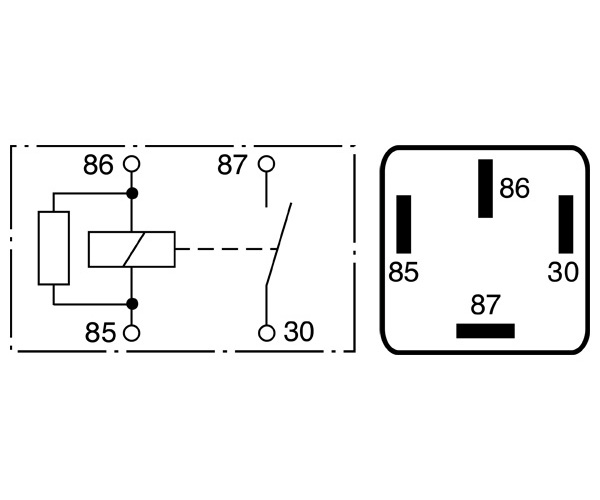 Relay, main current - 0 986 332 030 BOSCH