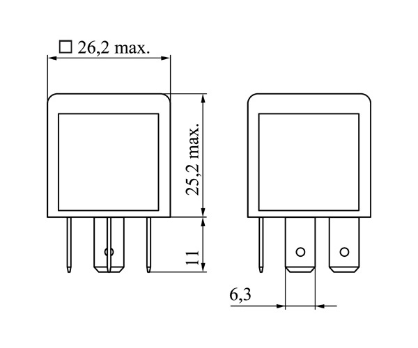 Relay, main current - 0 986 332 030 BOSCH