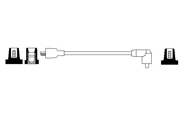 Ignition Cable - 0 986 356 089 BOSCH