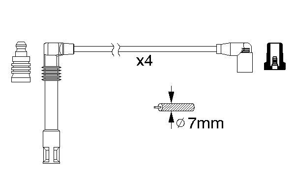 Ignition Cable Kit - 0 986 356 305 BOSCH