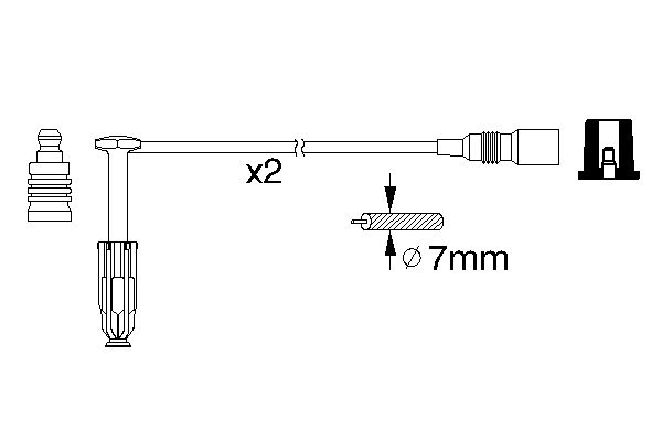 Ignition Cable Kit - 0 986 356 311 BOSCH