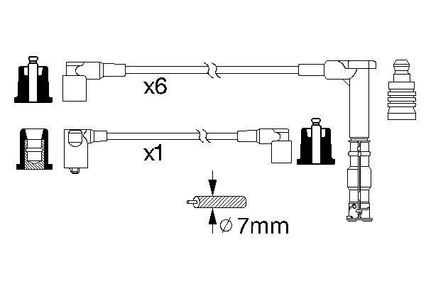 Ignition Cable Kit - 0 986 356 314 BOSCH