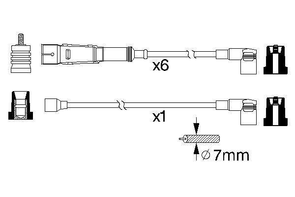 Ignition Cable Kit - 0 986 356 336 BOSCH