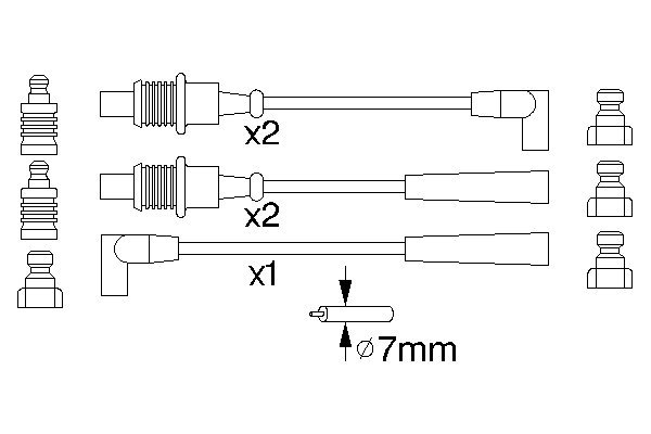 Ignition Cable Kit - 0 986 356 794 BOSCH