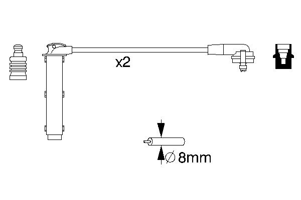 Ignition Cable Kit - 0 986 356 833 BOSCH