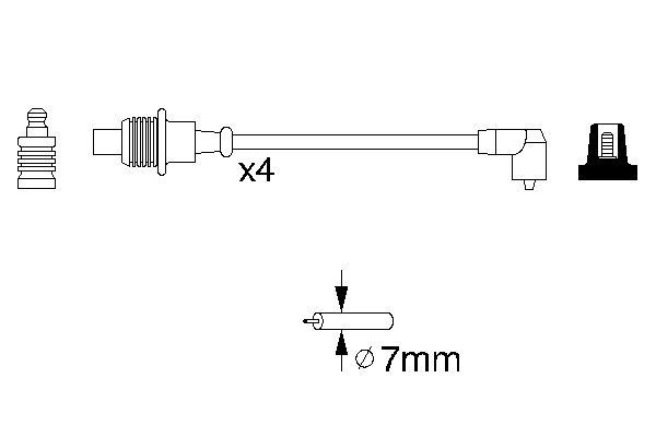 Ignition Cable Kit - 0 986 356 854 BOSCH