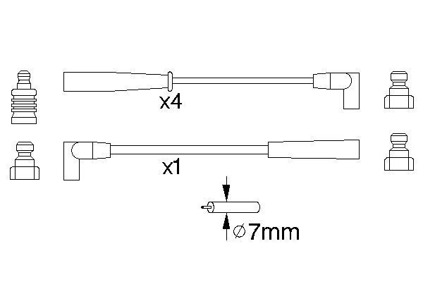 Ignition Cable Kit - 0 986 356 888 BOSCH