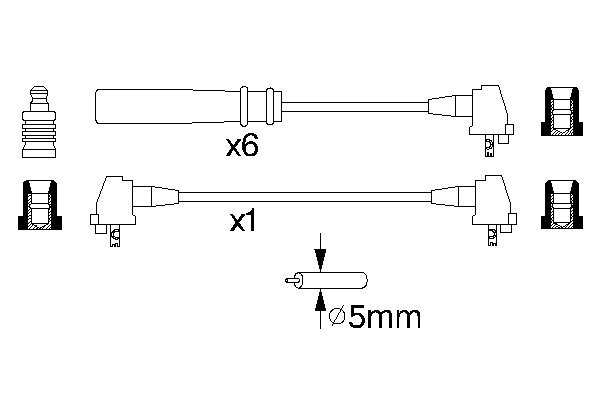 Ignition Cable Kit - 0 986 356 937 BOSCH