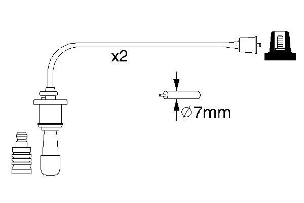 Ignition Cable Kit - 0 986 356 991 BOSCH