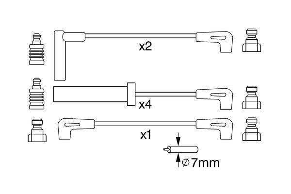Ignition Cable Kit - 0 986 357 229 BOSCH
