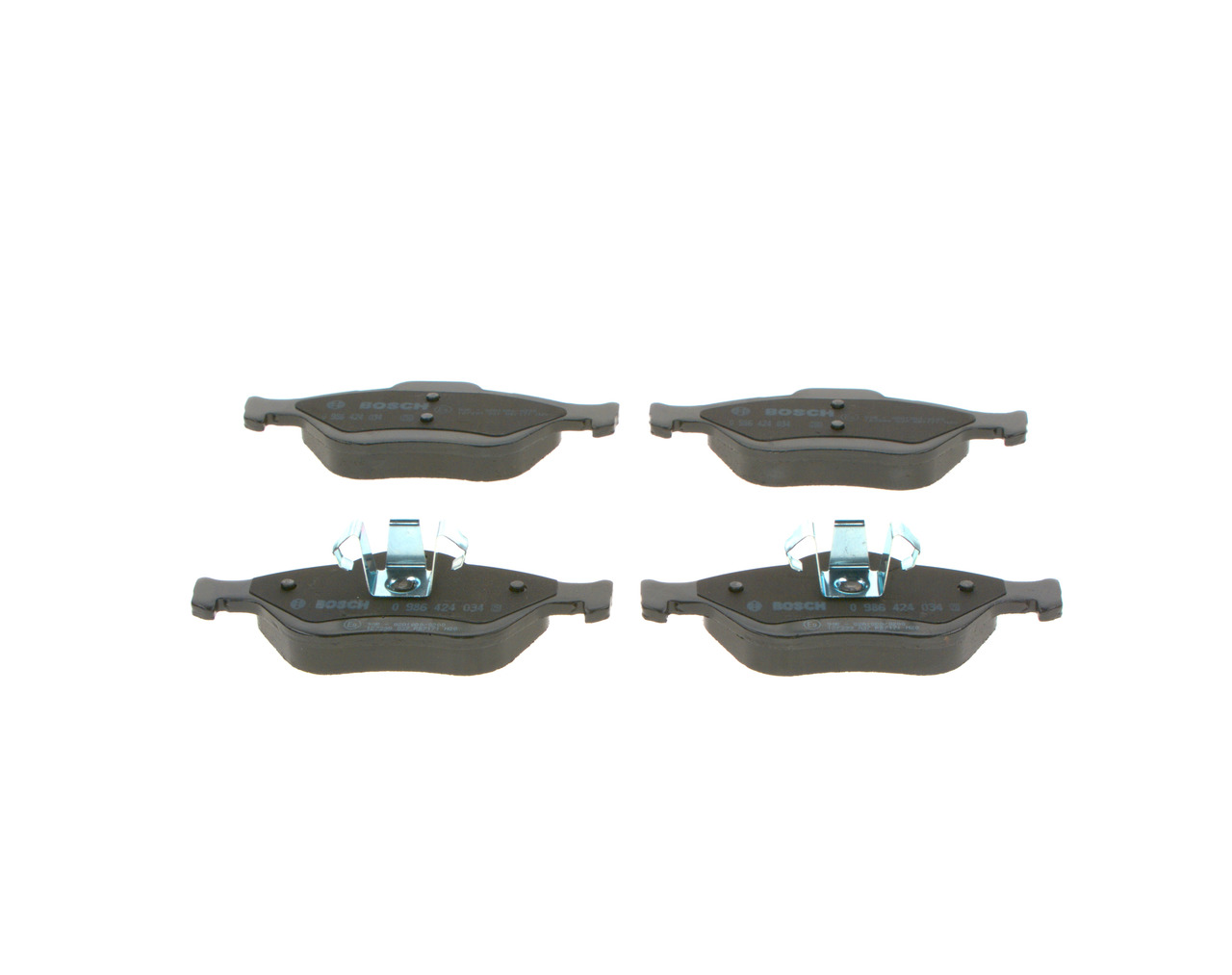 Brake Pad Set, disc brake - 0 986 424 034 BOSCH