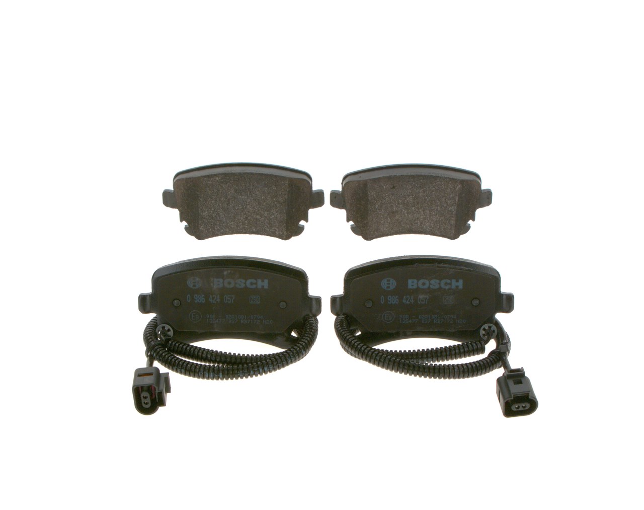 Brake Pad Set, disc brake - 0 986 424 057 BOSCH