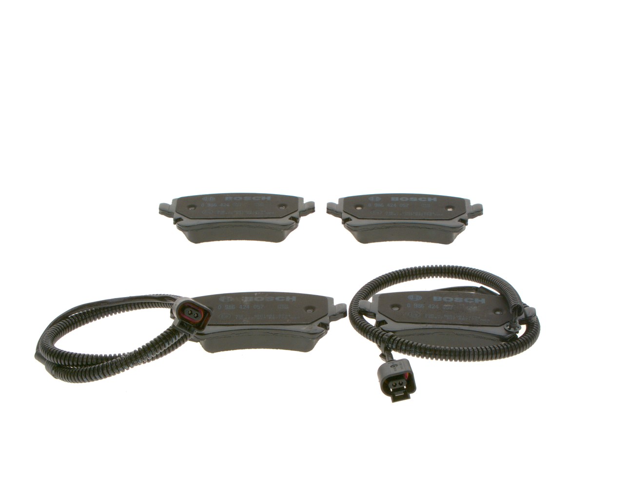 Brake Pad Set, disc brake - 0 986 424 057 BOSCH