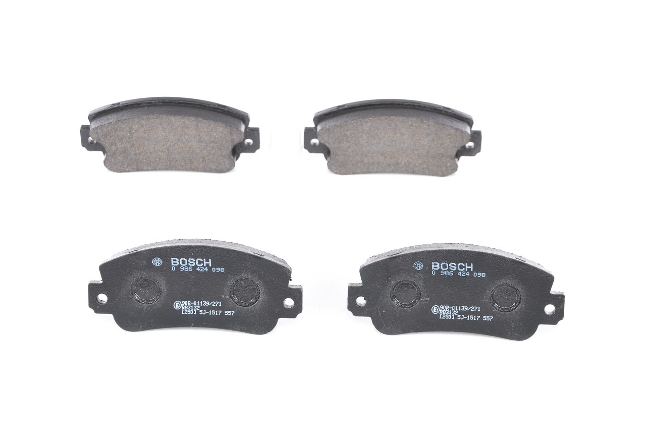 Brake Pad Set, disc brake - 0 986 424 098 BOSCH