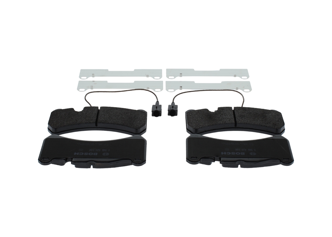 Brake Pad Set, disc brake - 0 986 424 104 BOSCH