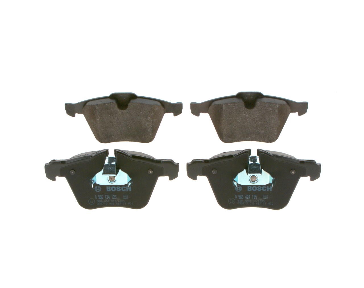 Brake Pad Set, disc brake - 0 986 424 125 BOSCH