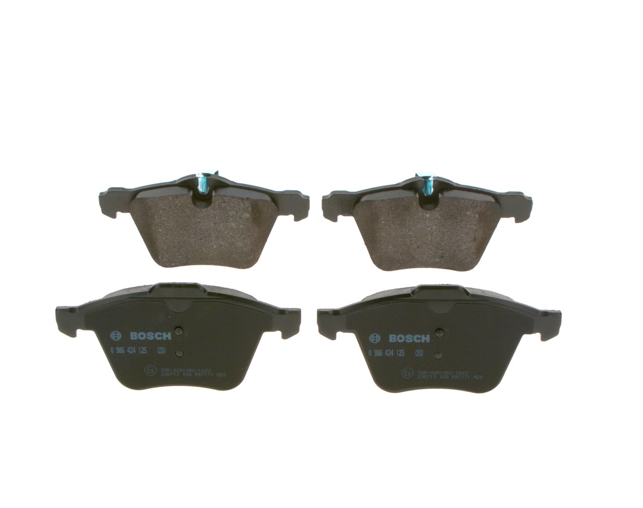 Brake Pad Set, disc brake - 0 986 424 125 BOSCH