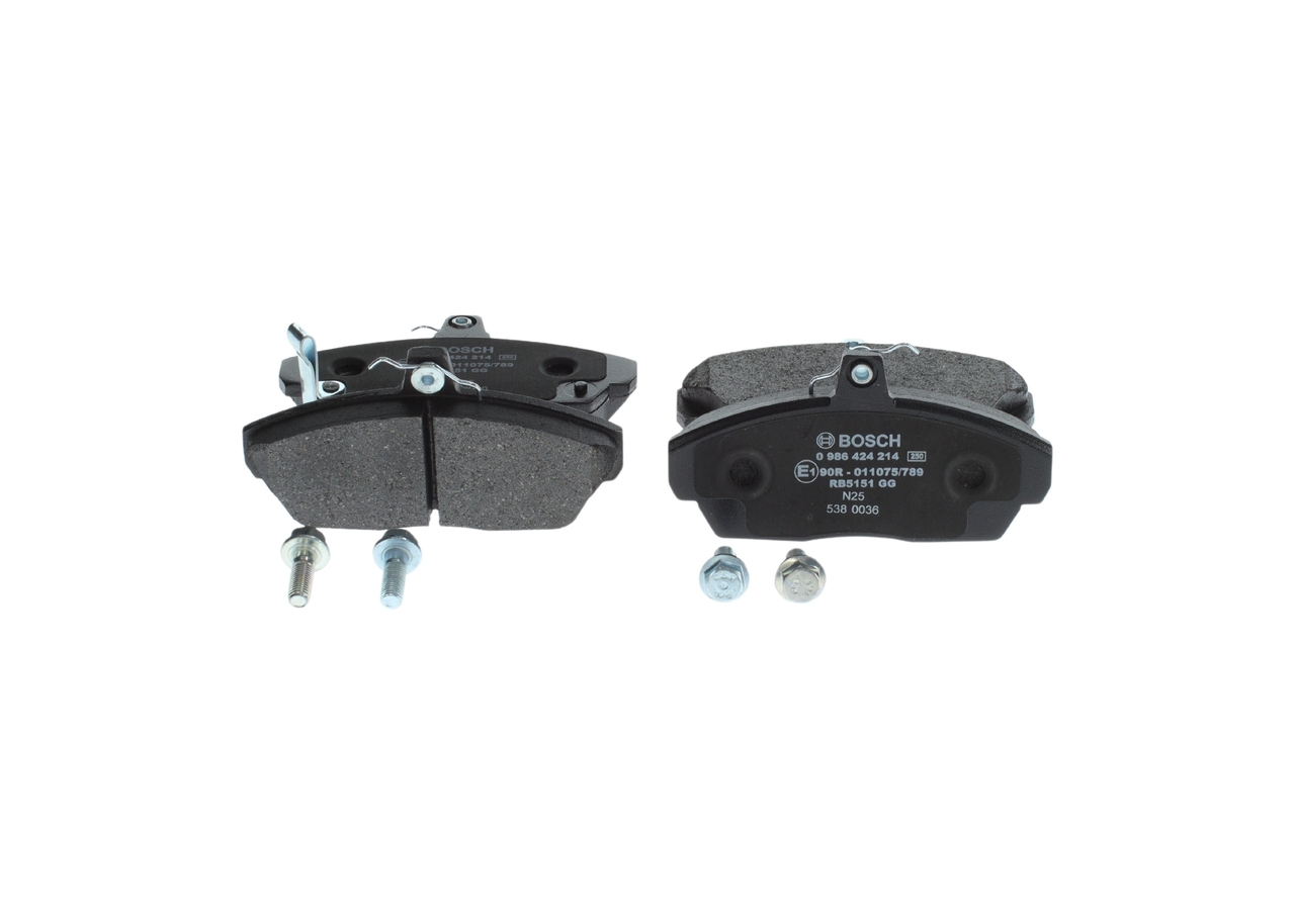 Brake Pad Set, disc brake - 0 986 424 214 BOSCH